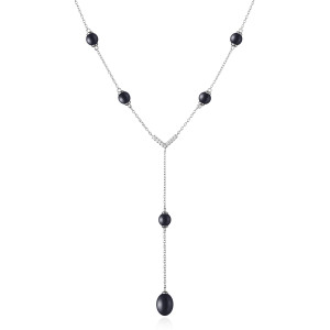 Colier perle naturale negre si argint DiAmanti SK20212N_B-G (Argint 925‰ 3,16 g.)